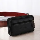 Мобильный телефон поясная сумка для мужчин, сумка-клатч, кожаный кошелек для монет, ремешок, карман для мобильного телефона