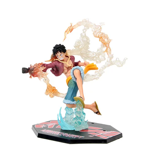 Luffy 22cm Обезьяна д Луффи грандиста Ace ПВХ фигурка Grandline аниме одна деталь Луффи Коллекционная мультяшная модель Фигурка детские игрушки - Цвет: Luffy 22cm