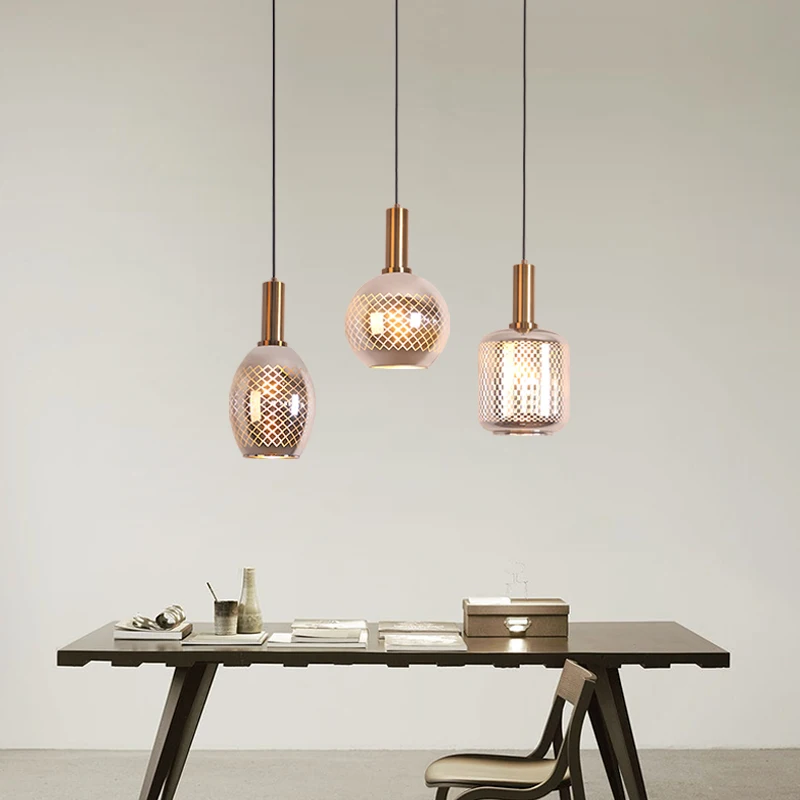 Современные светодиодные металлические подвесные светильники из кованого