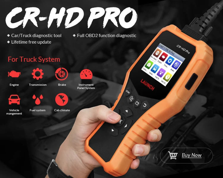 Диагностический сканер LAUNCH CR HD Pro OBD2 считыватель кодов для автомобилей и