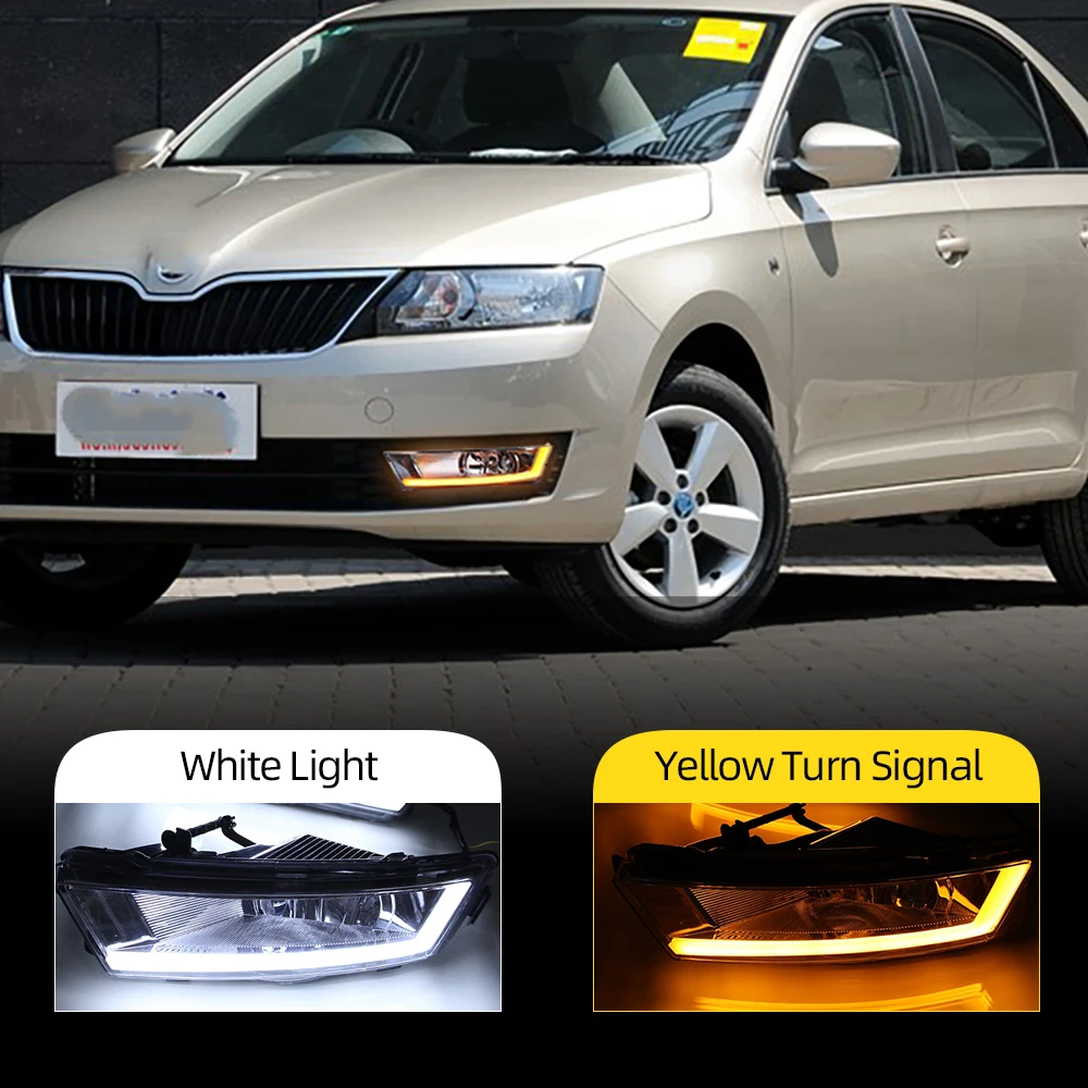 CSCSNL 1 комплект DRL с желтым поворотным сигналом автомобильные ДХО светодиодный ные
