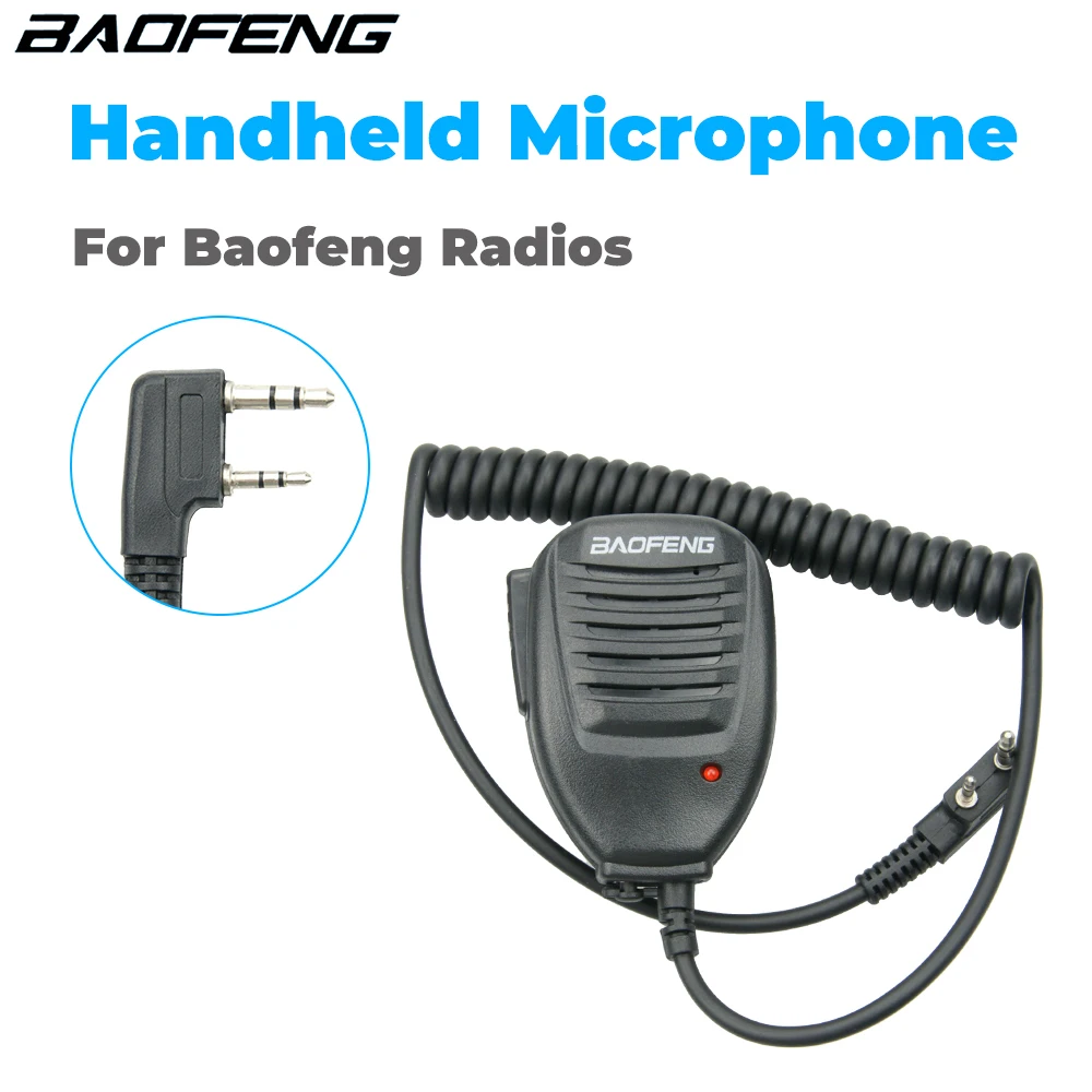 Оригинальная портативная рация Baofeng 888S с микрофоном портативный ручной микрофон