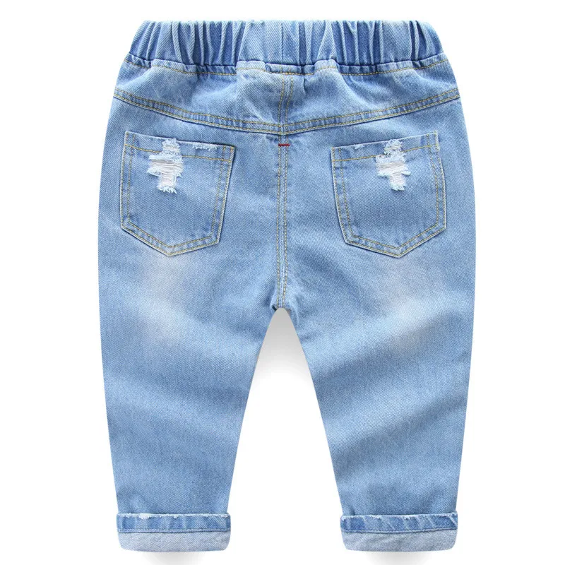 Весенние джинсы для девочек детские детей леггинсы мальчиков и джинсовые штаны
