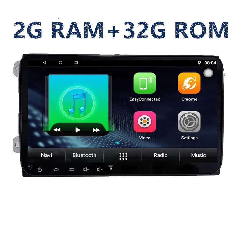 Автомагнитола 2 din 9 дюймов android мультимедийный плеер для Volkswagen golf 5 6 polo tiguan passate