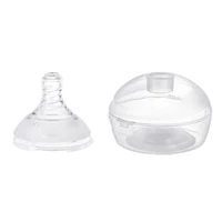 1set spiral liquid silicone teat nipple for nursing bottle baby feeding wide mouth nipple infant teat pacifier with box