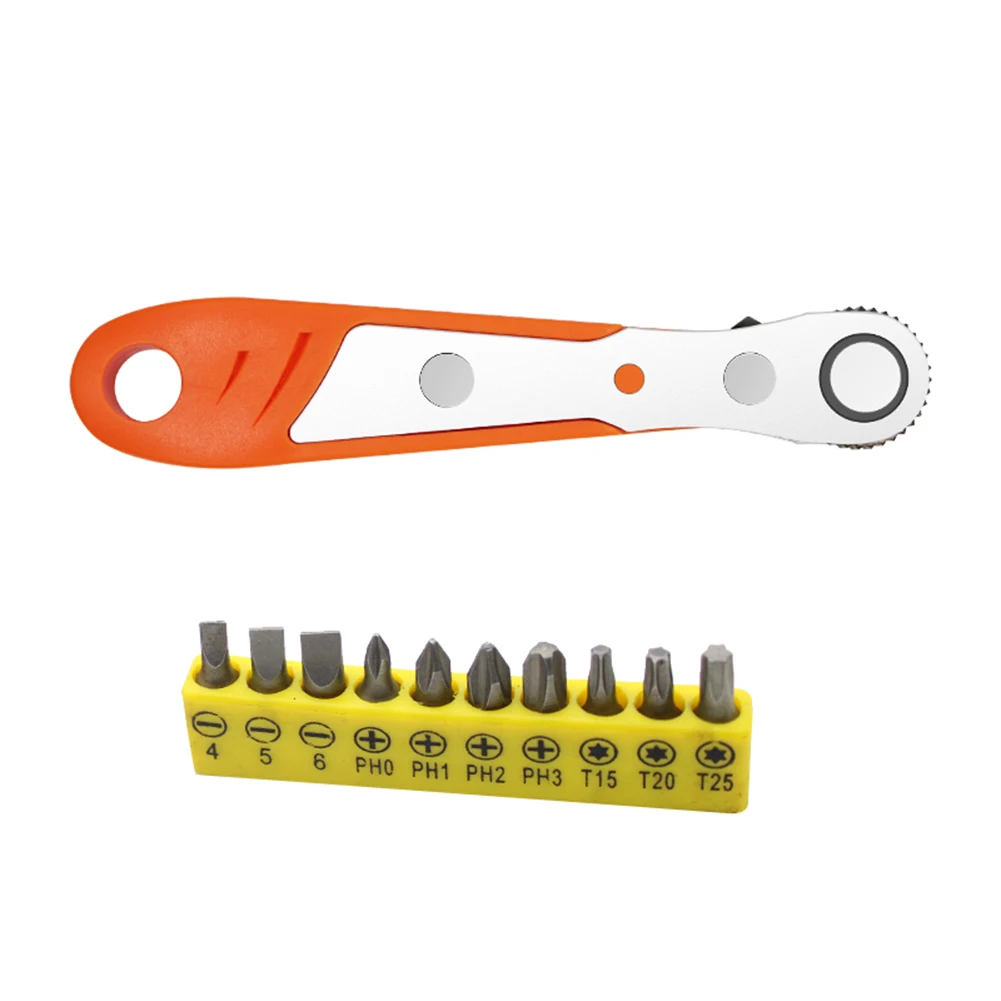 

Ratchet Wrench Screwdriver Bit Set Bidirectional Adjustment Right Angle Offset Hand Ratchet Spanner Kit for Home Hand Tools