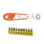 Трещоточный ключ, Набор отверток, двунаправленная регулировка, прямой угол, смещение, ручной трещотка, бытовые ручные инструменты