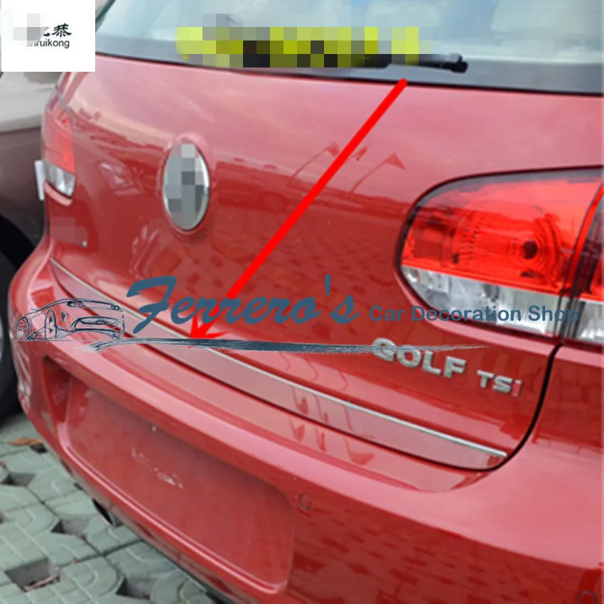 1 шт. Стайлинг автомобиля для 2010-2017 Volkswagen VW GOLF 6 MK6 7 MK7 защита заднего багажника из