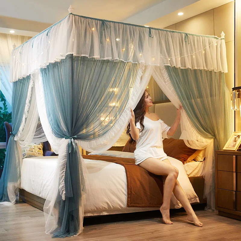 

Living Curtains Green Mosquito Net Tent Bed Room Decor Mosquito Net Pink Princess Room Lace Curtains Mosquitera Bedding EH50MN