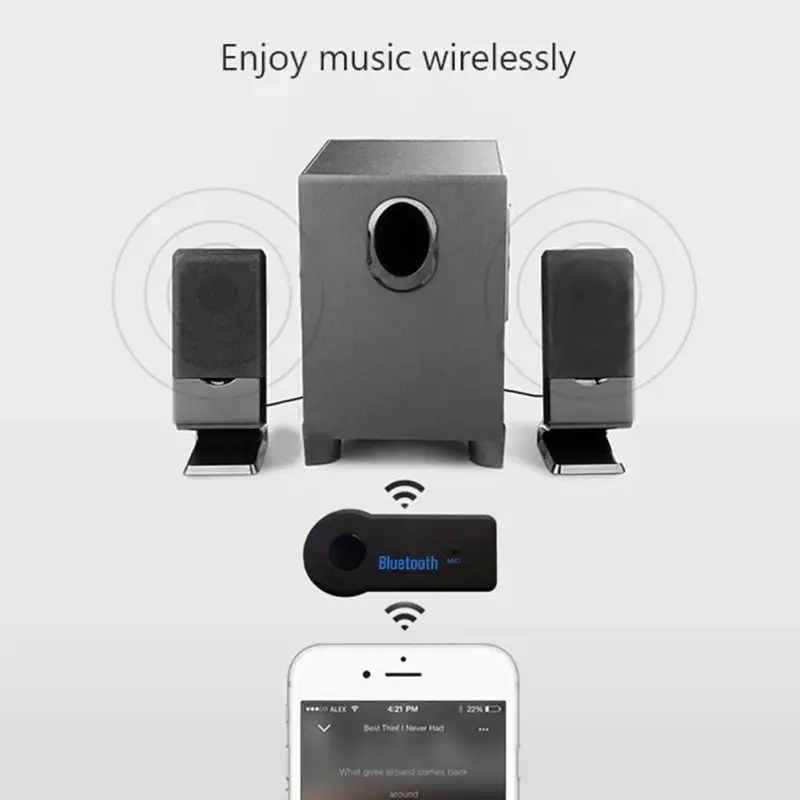 3 5 мм AUX автомобильный Bluetooth аудио приемники телефон/колонки Беспроводной