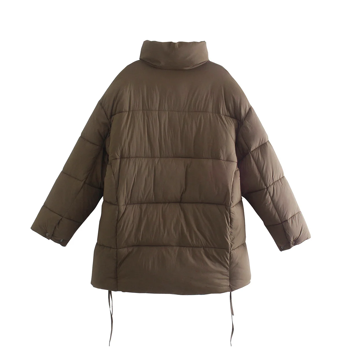 KEYANKETIAN ZA Quilted Coat Autumn and Winter Women's Jacket Army Green Warm Simple Casual Loose Cotton Quilting