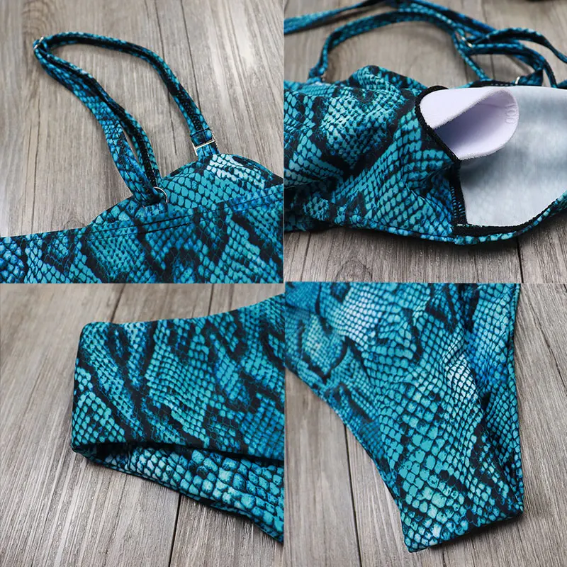 

Animal Leopard Print Bikinis 2021 Woman High Waist Bikini Set Push Up Swimsuit Sexy Summer Bandage Swimwear Women Bathing Suit