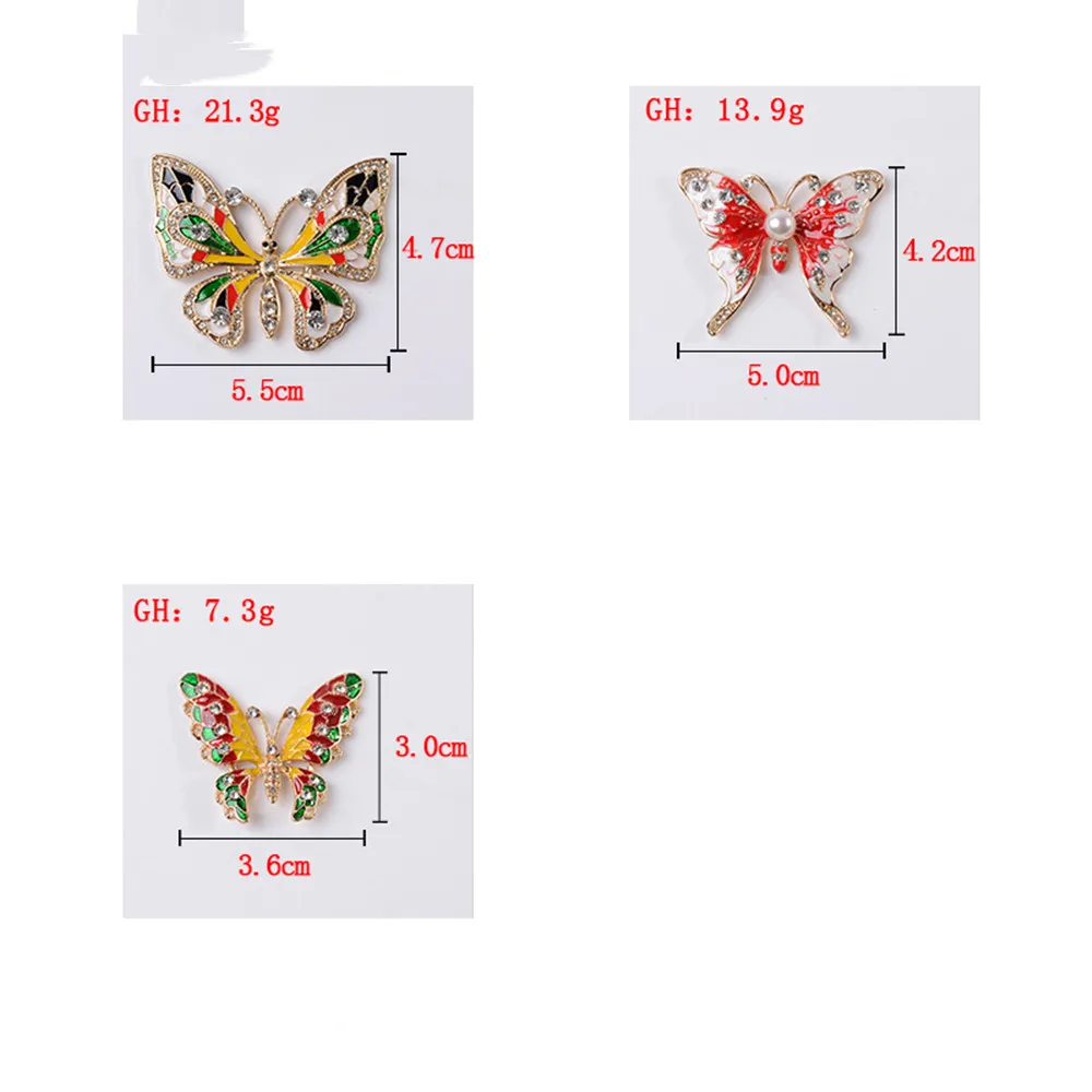Butterfly Buttons Embellishments for Craft 10pcs big Colorful Rhinestone Buttons Sewing Craft Scrapbooking Butterfly Button