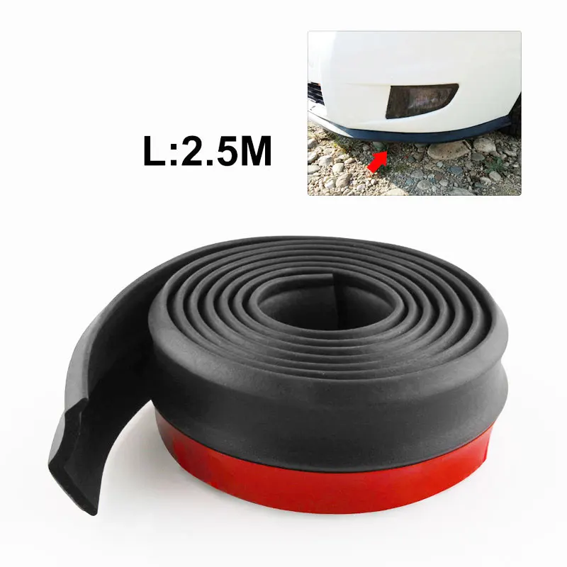 2 5 м Универсальный Автомобильный передний задний Боковой бампер губа сплиттер