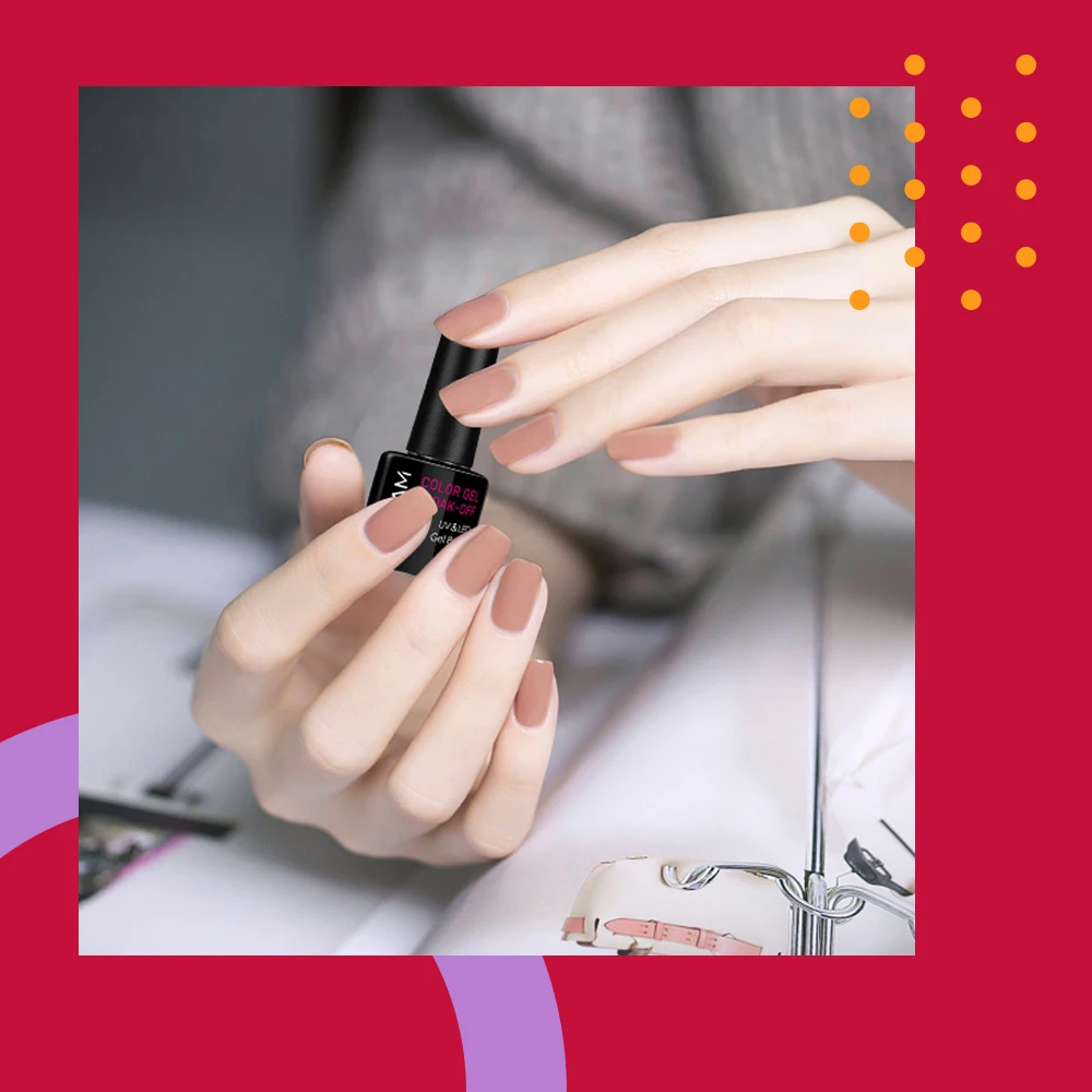 Розовый фламинго Гель-лак матовая серия Лаки гибридные ногти 8 мл