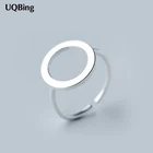 Корейский стиль минималистский серебряный цвет полые круглые Регулируемые кольца Изящные Ювелирные изделия для женщин вечерние