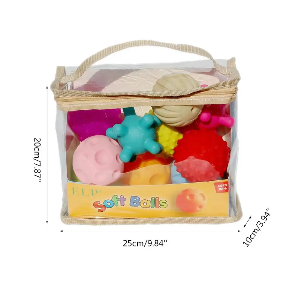 

Baby toy hand catch ball baby training massage soft ball texture sensory toy