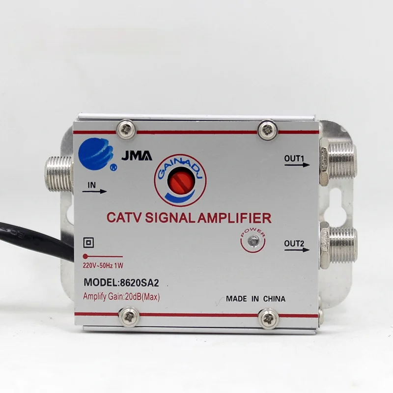 AC 220V 2 Way CATV кабель ТВ усилитель сигнала антенны Усилитель набор сплиттеров широкополосного домашнего