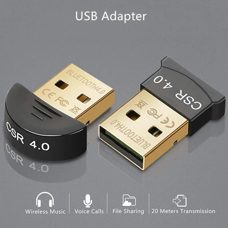 

USB адаптеры BT 4,0 USB Беспроводная стандартная аудиоприемник передатчик Dongles для ноутбука наушники мини-отправитель для ПК компьютера