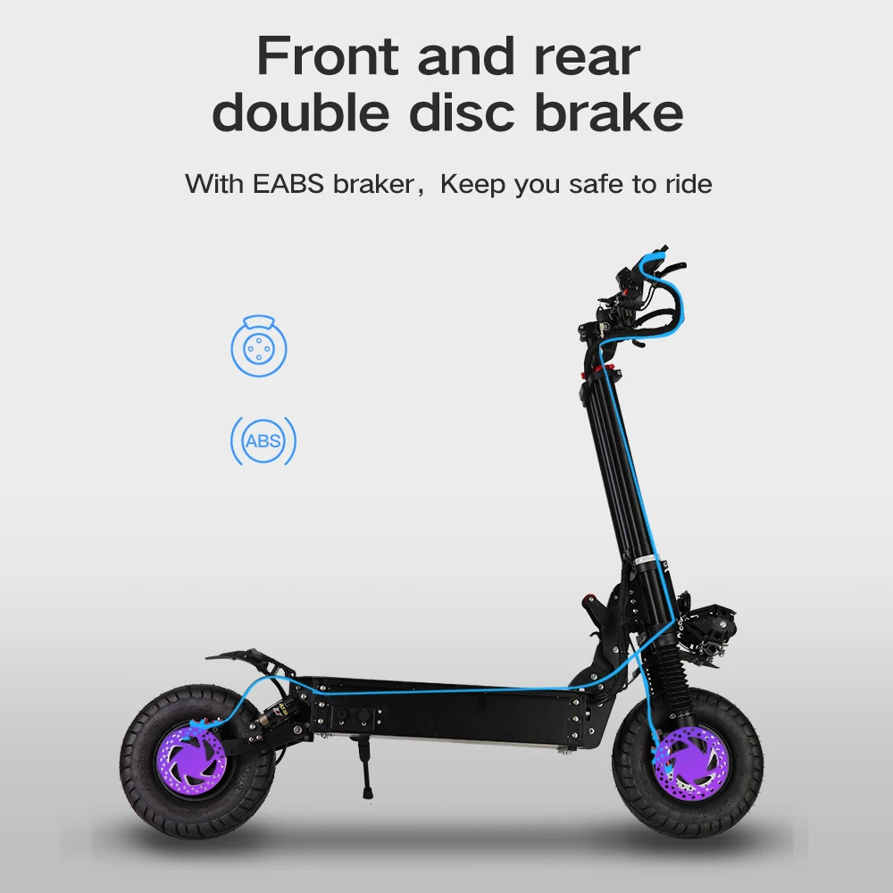 Bestellen Elektrische Roller 13 Zoll Erwachsene, 6000W Moter Schnelle Faltbare E Bike, Max Geschwindigkeit Zu 85 Km/h, Straße Reifen Große Rad Panasonic Batterie