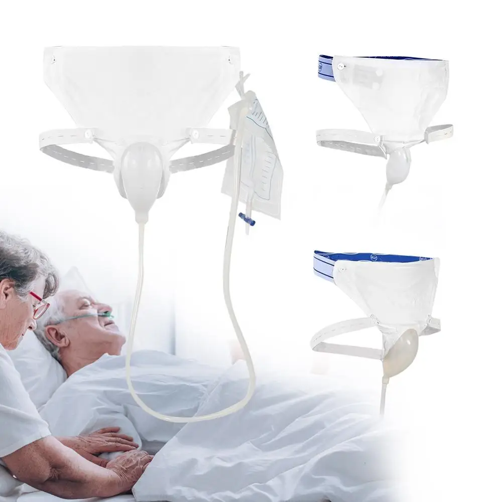 

Silicone Urine Collector Hypo-allergenic Adults Urinal with Urine Catheter Bags Man Woman Older Men Paralysis Male Female Toilet