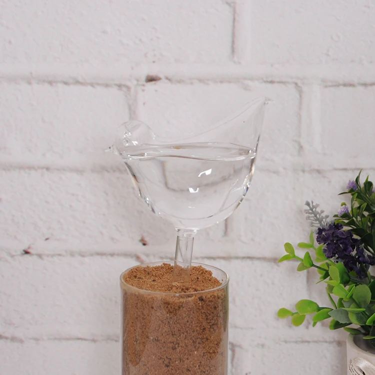 6x в виде птицы для Стекло завод с цветочным рисунком праздничное полива Спайк