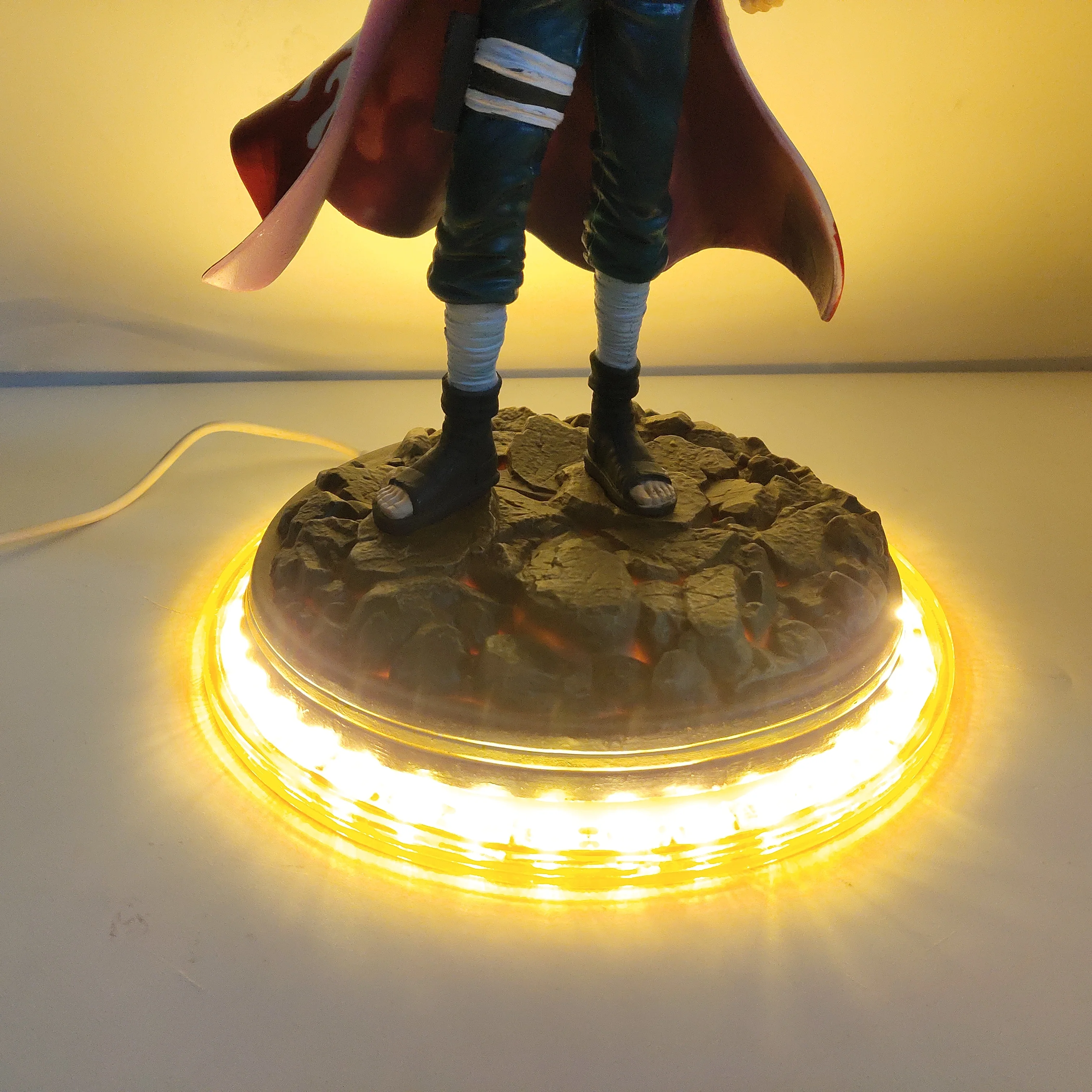 ПВХ фигурка Наруто игрушки Namikaze Minato светодиодная статуя Shippuden аниме