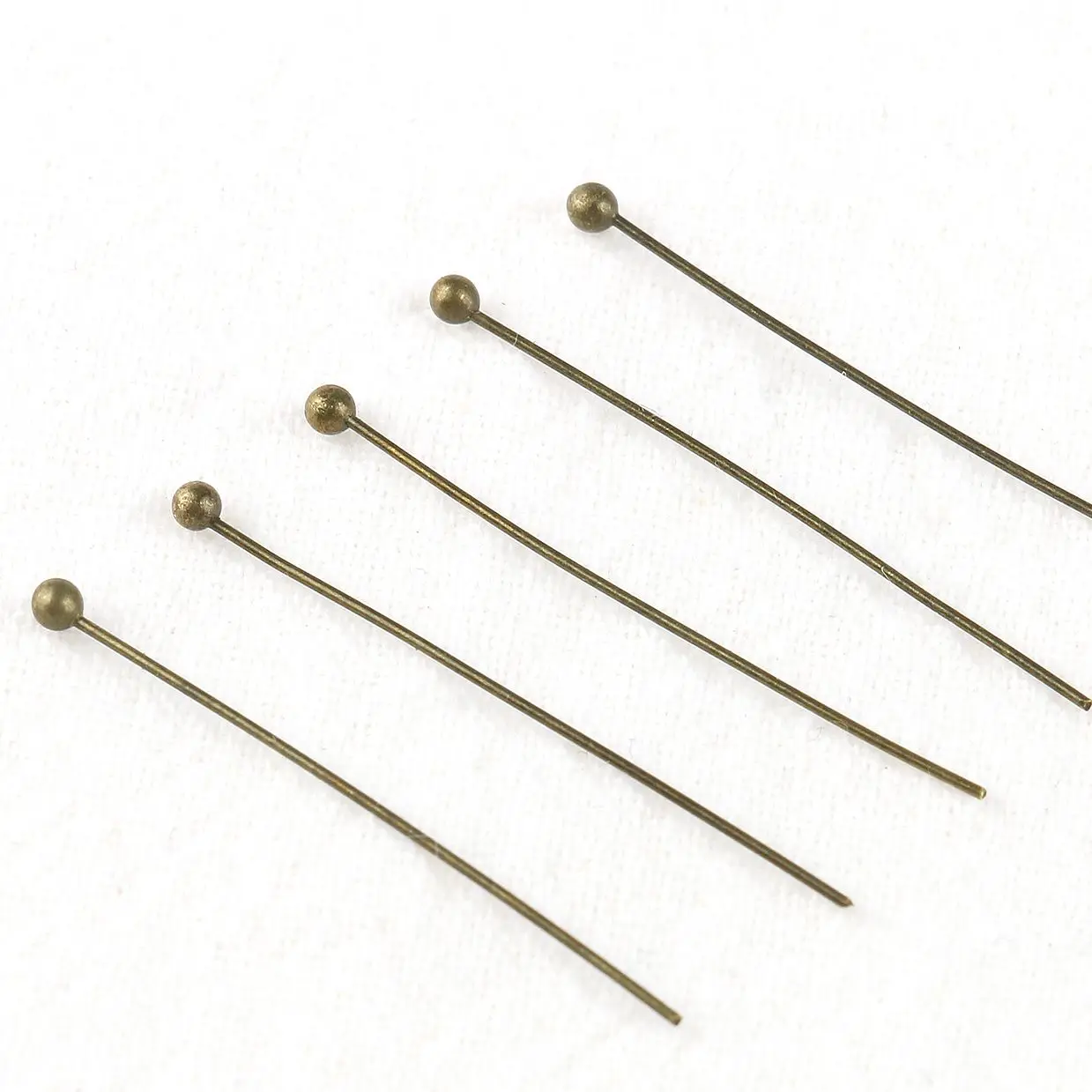 Медные булавки с шариковой головкой 200 шт./лот 20/30/40/50 мм для изготовления