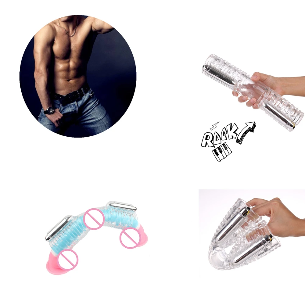 Секс игрушка для мужчин DIBE массажер пениса 2 шт. Мужской мастурбатор тренажер