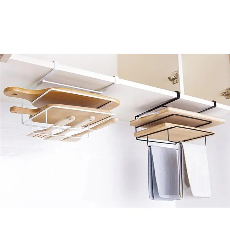 Подвесной стеллаж для доски из кованого железа на стенку кухонного шкафа