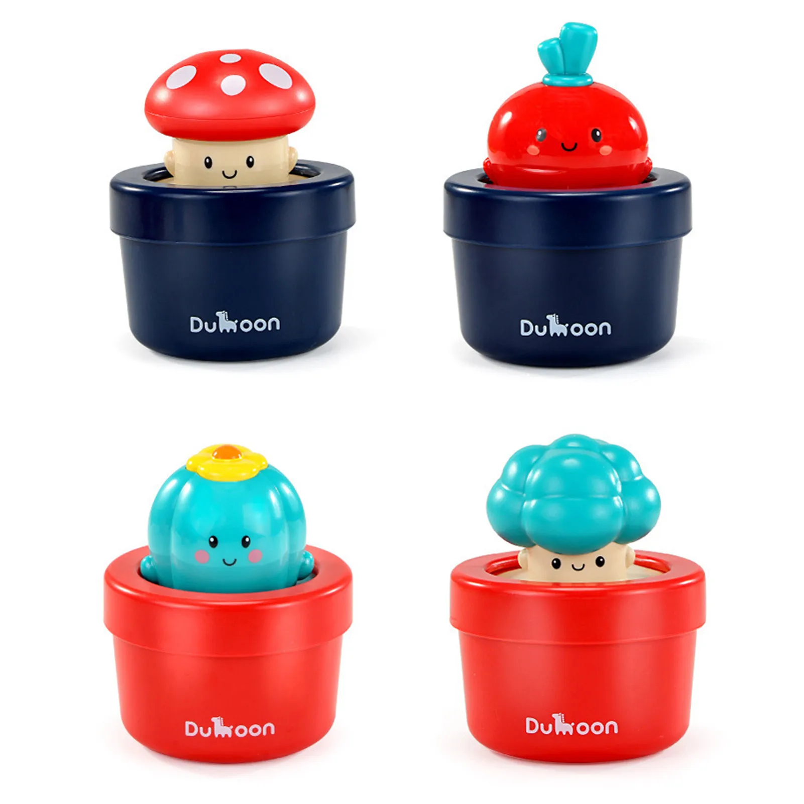 

1PC New Baby Shower Toys Cute Cartoon Mushrooms Flower Pot Odorless Safe Plant Toy Summer Bathroom Swimming Water Play Toys