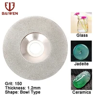 5 125mm electroplated diamond cutting disc grinding wheel bowl shape saw blades glass ceramic jade cutter
