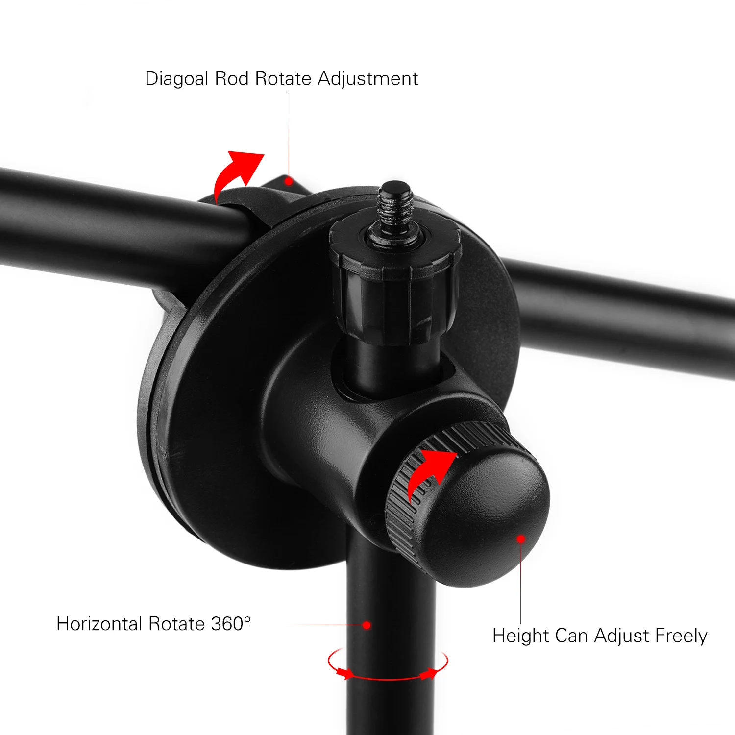 Штатив тренога с креплением для светильник фона 140 см/фута|Аксессуары микрофонов|