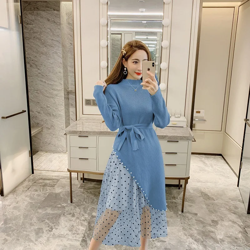 Женский комплект из двух предметов элегантное Трикотажное макси платье с