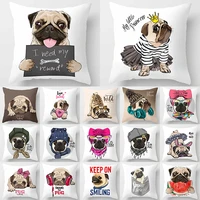 1pcs cute dog animal pattern polyester cushion cover decorative throw pillow home sofa seat car decoration pillowcase 40599