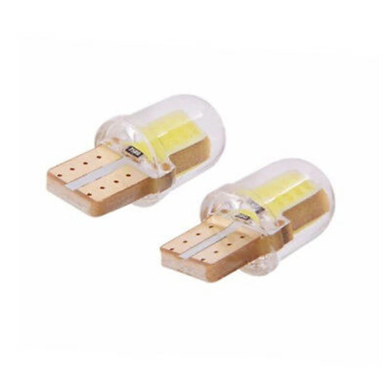 

20x 80lm 50ma T10/T15/194/168/158/12256/ W5W COB 4 SMD LED Canbus Silica White License Light Bulb 180 Degrees