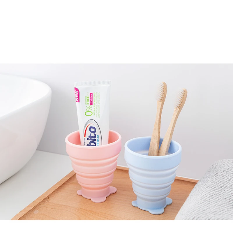 200 мл телескопическая водная напольная чашка складной чистки рот чашки