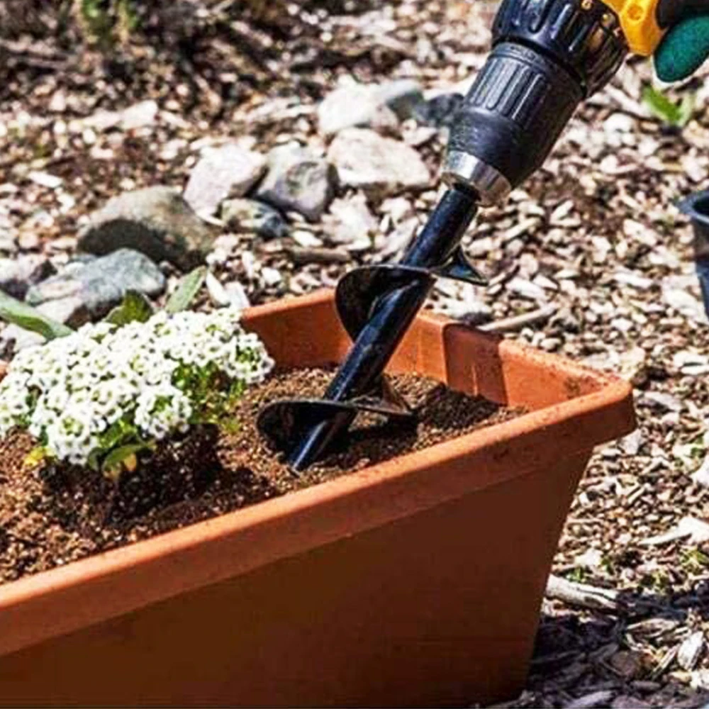 Садовый Бур спиральное сверло инструмент спиральный с отверстиями цветок