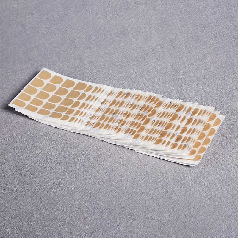200pcs/постельное белье набор накладных ногтей Двусторонняя Стикеры клей