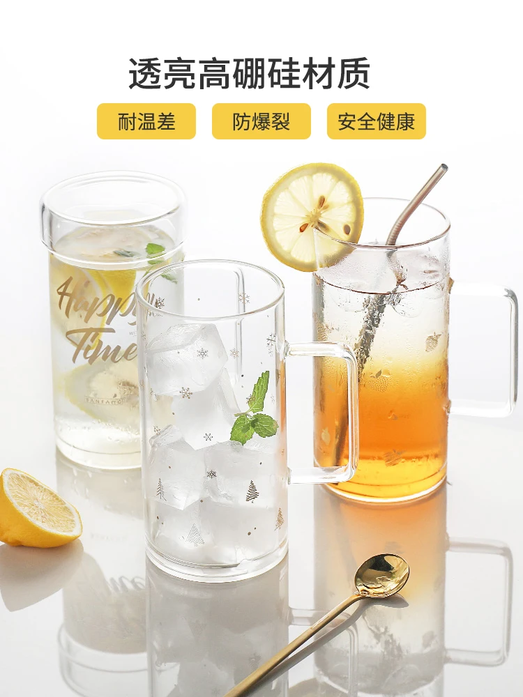 

Round Wine Bottle Glass Juice Crystal Hot Tea Wine Latte Milk Tea Bottle Beer Glass Juice Ice Coffee De Vidrio Mug BY60GB