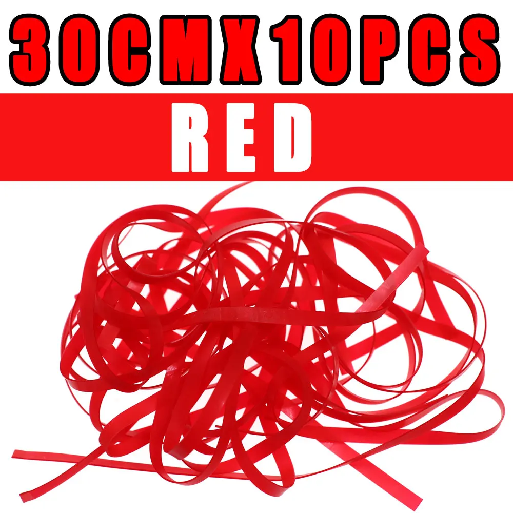 10pcs red 10 шт./пакет 3 мм х 30 см cadis Fly куколки Нимфа червя тело Обёрточная бумага кожи Caddis личинки/Чешский Нимфа Скад приманки материал для вязания мушек - Цвет: 10pcs red