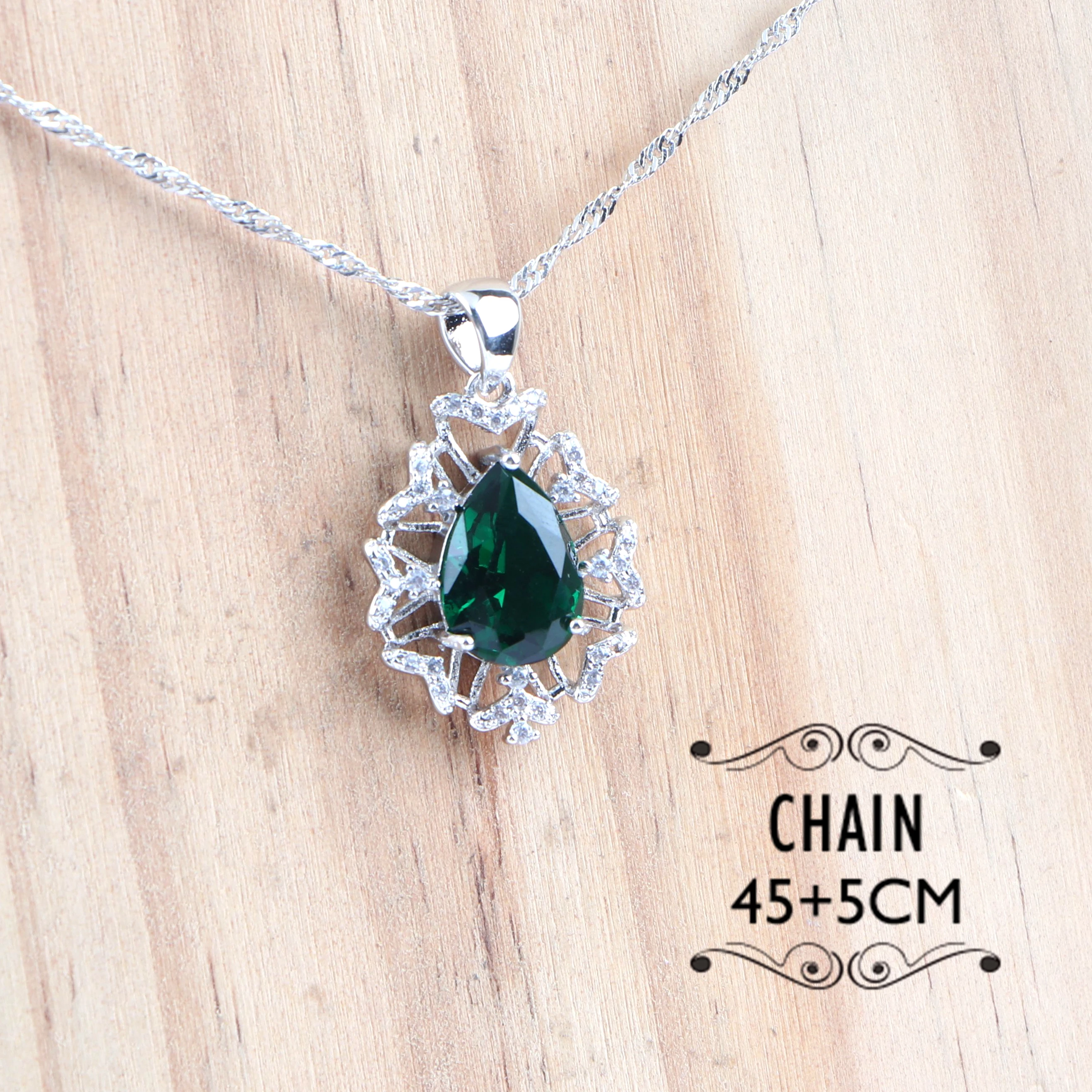 ЦИРКОНИЕВЫЕ 925 серебряные Свадебные Ювелирные наборы для женщин Свадебный