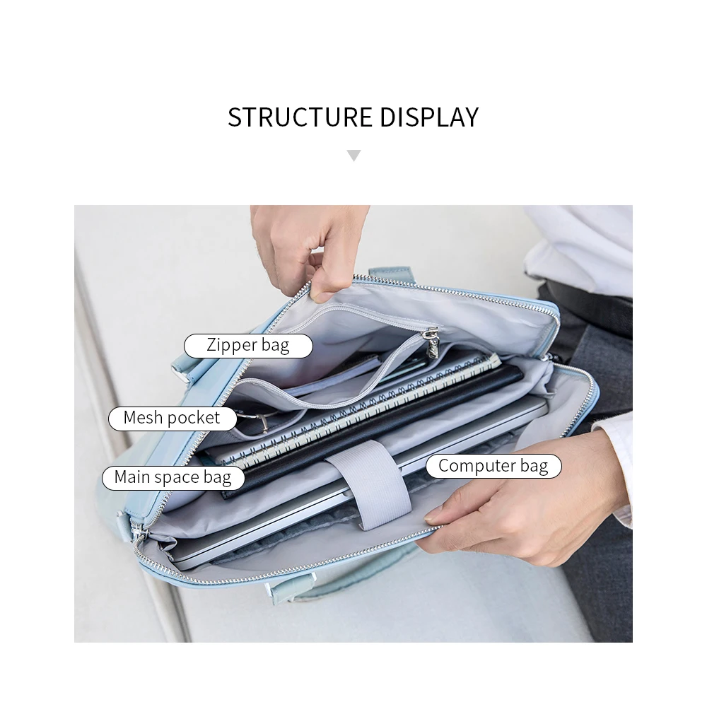 Women's Notebook Briefcase For 13.3 15 16 Inch Laptop Crossbody Bag Shoulder Bags Business Travel Office Ladies Handbags