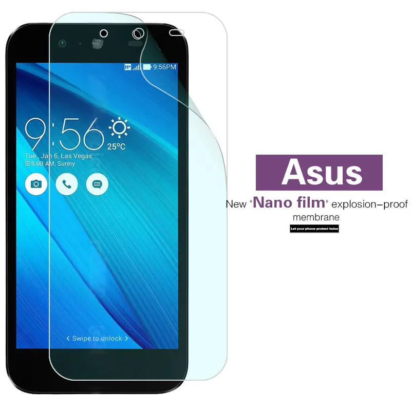 Мягкая нанопленка из ТПУ для Asus Infinity 2 Live L1 Max Plus Pro P72G PF405CL ROG PHONE Selfie T45 A86 G500TG ZA550KL