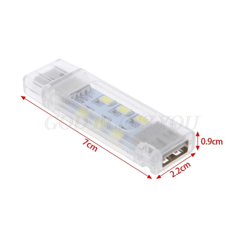 

Mini USB Led Night Light Camping Lamp Double Sided 12 leds USB Reading light Drop Shipping