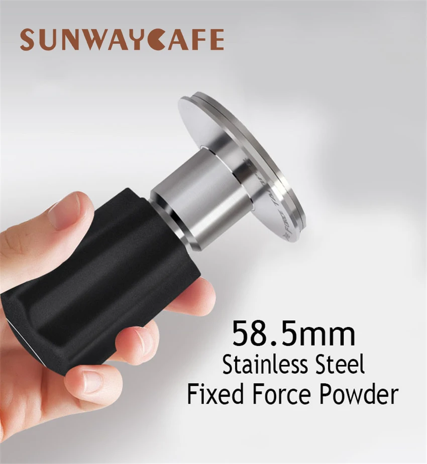 58 5 мм кофе Темпер из нержавеющей стали плоское прессованное основание