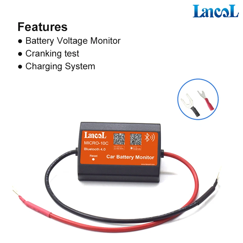 Bluetooth аккумулятор Lancol MICRO 10 C 12 В|Тестеры аккумуляторов| |