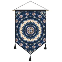 fashion bohemia national style geometric pattern bedroom bedside tapestry cotton and linen background wall decoration