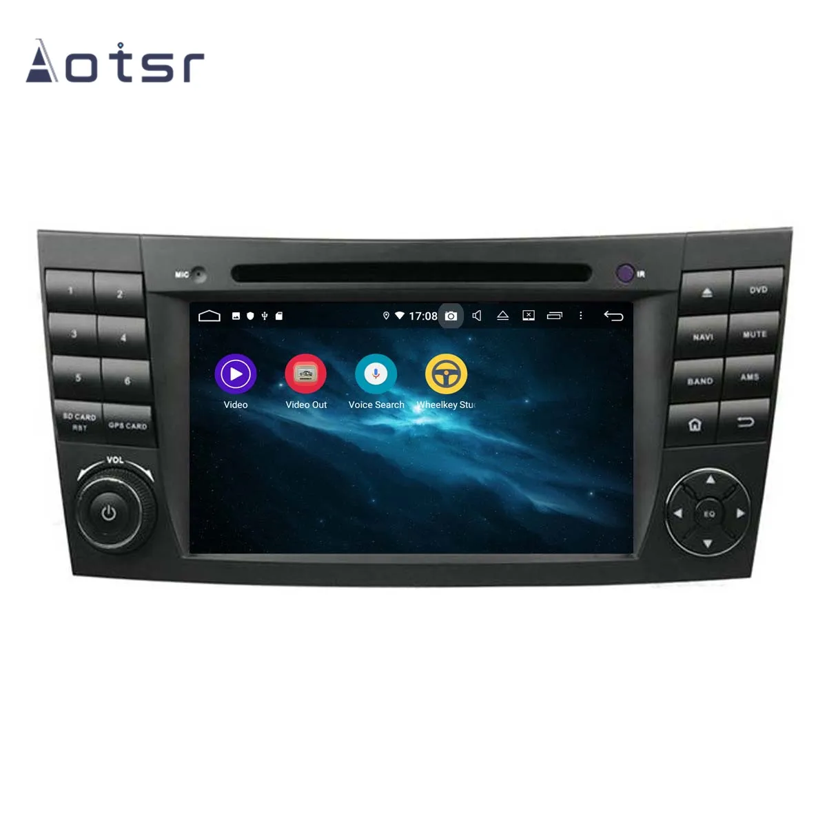AOTSR Android 9 0 GPS навигация автомобильный DVD радио плеер для Mercedes Benz E Class W211 CLS W219
