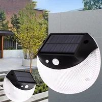 Solar Light Outdoor Waterproof Solar Powered Lamp Street Light For Garden Decoration Home Round LED Wall Lamp Solar Light